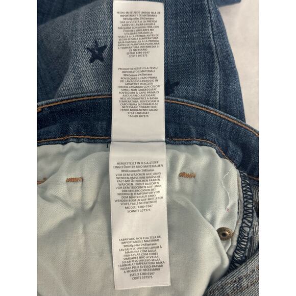 Current/Elliott The Stiletto Revival Skinny Jeans with Mini Stars Size 29 - Picture 12 of 14